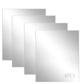 4 Pack 8 x 12 Inch Silver Mirrored Acrylic Sheets | 1/8 Inch Thick, Plastic by KEJJNYER