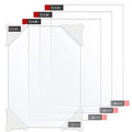 Enoin 4pcs 6 x 8 Inch Clear Acrylic/Plexiglass Sheet 0.060" 1/16 Inch Thick by Enoin