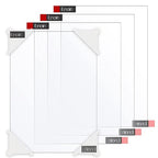 Enoin 4pcs 5 x 7 Acrylic Sheet Cut to Size Plexiglass Sheets 1/16 inch Thick by Enoin