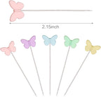 Elisel 200 pcs Multicolor Straight Pins Straight Quilting Pins Craft - Image 2
