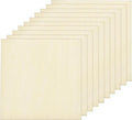 MECCANIXITY 10pcs Basswood Sheet 4 x 4 x 3/16 Inch Unfinished Wood Boards by MECCANIXITY