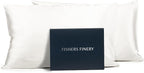 Fishers Finery 25mm 100% Pure Mulberry Silk Pillowcase Set by FishersFinery