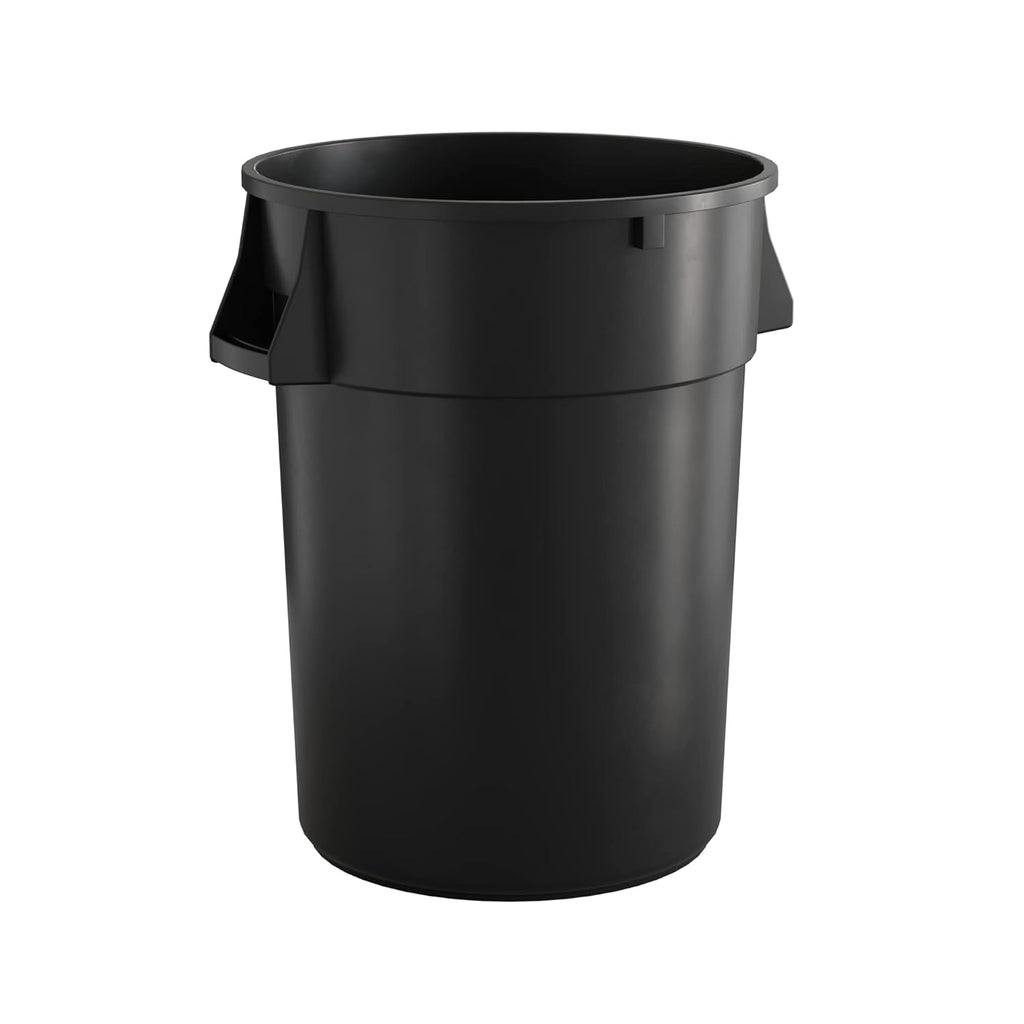 44 Gallon Black Round Commercial Trash Can