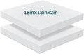 Frienda 2 Pack 2" x 18" x 18"Upholstery High Density Foam Cushion Replacement by Frienda