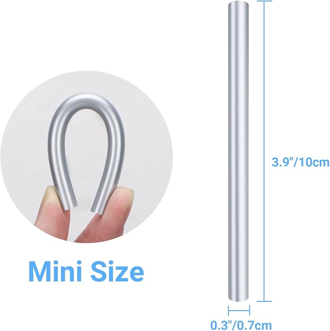 Metallic Silver Hot Glue Sticks Mini, Small Adhesive Glue Sticks - Image 2