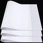 3 PCS Flexible Translucent PE Plastic Sheet 48" x 24" x 1/30'' Milky by YEXEXINM