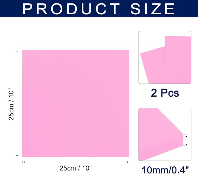 MECCANIXITY Foam Sheets Crafts 10x10 Inch 10mm EVA Craft Foam Paper Foam Sheets - Image 2