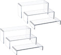 HIIMIEI Acrylic Display Risers, Thickened 5mm Clear Rectangular Risers by HIIMIEI