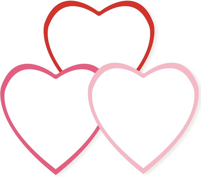 90 Pieces Heart Cutouts Paper Hearts Heart Shape Cards 5.5 Inches Large by YIXAXKAO