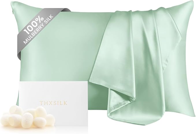 THXSILK 100% Mulberry Silk Pillowcase by THXSILK