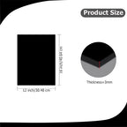 2 Pack 12'' x 16'' Opaque Black Acrylic Sheet, 3mm Thick Acrylic Plastic Sheets - Image 2