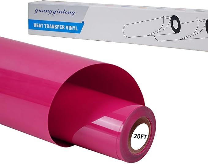guangyintong Rose Red Heat Transfer Vinyl HTV Rolls by guangyintong