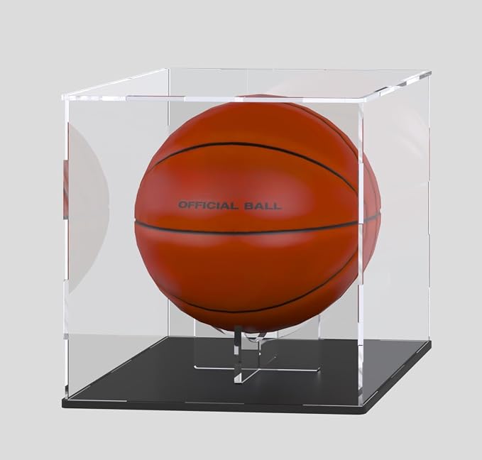 Acrylic Ball Stand Holder, Volleyball Rugby Clear Case Rack - Image 5