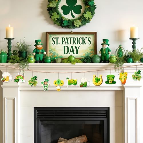 36PCS Wooden St. Patrick's Day Ornaments to Paint Shamrock Cutout Decorations - Image 3