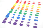 OISAKLD 780+ EVA Foam Sticker Shapes Stick-On Shapes in 6 Designs EVA Craft Foam - Image 3