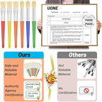 10Pcs Paint Brushes for Kids, Anezus Kids Paint Brushes Toddler Large Chubby - Image 2
