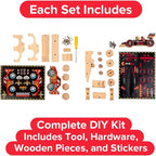 Little Jupiter DIY Wooden Kits w/Stickers - Image 3