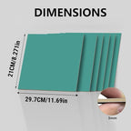 4 Pack Double-Sided Pre-Painted Colored Plywood Sheets, 11.7"x8.27"x1/8" - Image 2