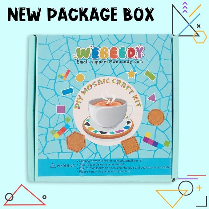 WEBEEDY 3 Styles DIY Mosaic Craft Kit Easy to Make DIY Flower Mosaic Bamboo - Image 6