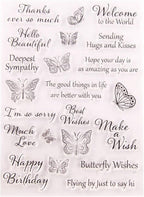 Butterflies Clear Stamps Silicone Stamp Cards - Image 6