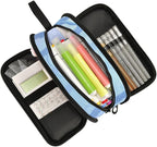 Wolf Snowy Pencil Case Box Boys Girls Large Pencil Pouch Zipper Compartments - Image 4