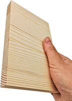 8PCS Rectangle Wood Boards Unfinished Wood Blocks - Image 4