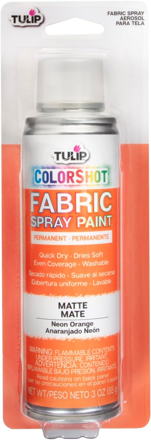 Tulip ColorShot Instant Fabric Spray Paint, Permanent Color Spray-On Fabric by Tulip