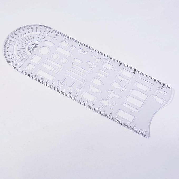 Geometric Drawing Ruler Accident Symbols Drawing Template Measuring - Image 9