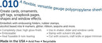 Accent Design Paper Accents Clear Plastic Sheets 8.5x11, .010" Thick, - Image 6