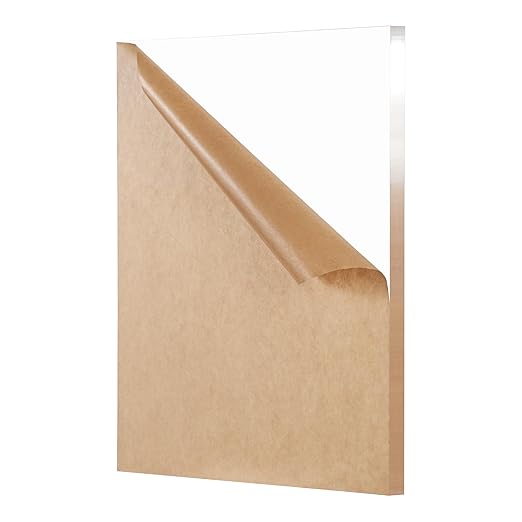 KAITELA Clear Acrylic Sheet 3/8" Thick Cast Plexiglass Piece 12" x 16" | 10mm by KAITELA