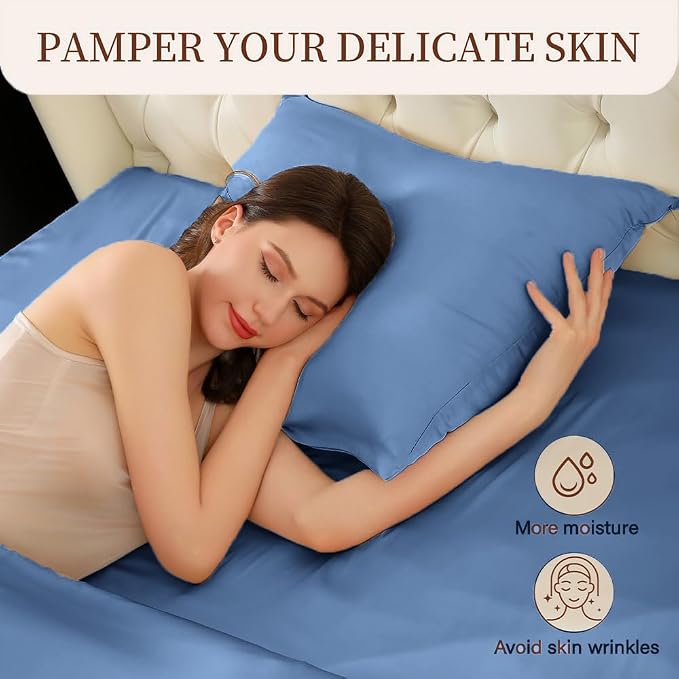 Mulberry Silk Pillowcase for Hair and Skin Standard Size 20"X 26" - Image 5