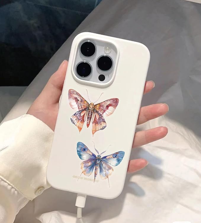 50PCS Transparent Watercolor Insect Stickers, Waterproof PET Decals, Colorful - Image 4