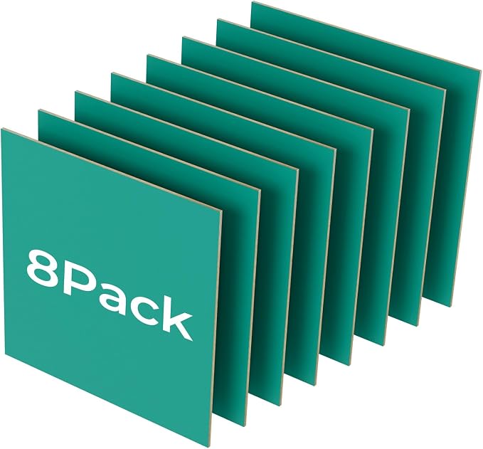 8 Pack Green Basswood for Laser Cutting, for Laser Engraving, DIY Craft Wood & by Creatorally