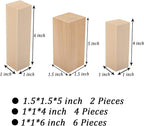 Unfinished Basswood Carving Blocks Kit, Rectangular Wooden Blocks 12 Pack - Image 2
