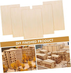 15PCS Wood Pieces for Crafts DIY Unfinished Wooden Basswood Craft Board for - Image 4