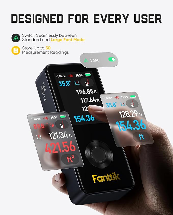 Fanttik Neo A11 Pro Laser Measure, Bubble Level - Image 8