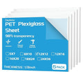5-Pack 12 X 12 Plexiglass Sheets 1/8 Inch Thick 3mm Clear Plexi Glass by Deylixay