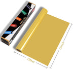 RENLITONG Glossy Gold HTV Vinyl 12" x 35ft Roll - Image 2