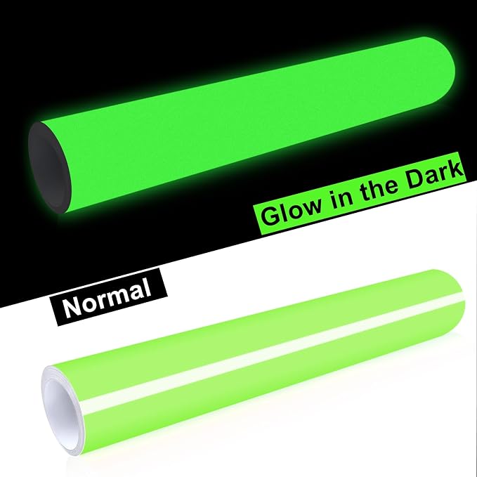 WRAPXPERT Glow in the Dark Permanent Vinyl Roll, Lime Green Glow in the Dark - Image 4