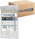 Kable Kontrol Cable Zip Ties Natural White 2, 250 Lbs Tensile Strength by KABLEKONTROL%C2%AE
