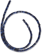 155pcs 3x2mm Natural Blue Sodalite Heishi Disc Rondelle Spacer Stone Semi - Image 5