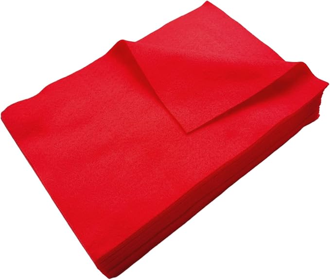 Jtnohx Color Felt, Soft Felt Sheets, 1.4mm Thick 8"x12" Handicraft Felt Fabrics by Jtnohx
