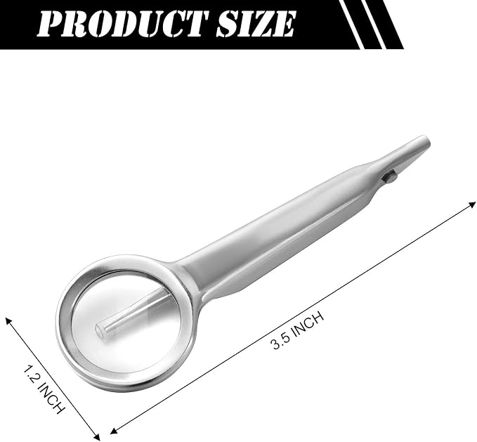 Weewooday 3 Pieces Magnifying Glass Tweezers Splinter Tweezers - Image 2