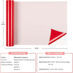 HTVRONT Red Heat Transfer Vinyl Roll, - Image 5