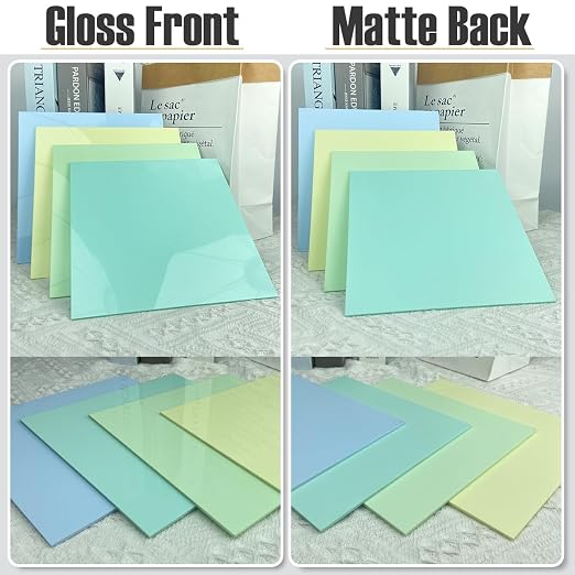 10 Color Cell Cast Acrylic Sheets 1/8inch 12x12 300x300mm Plexiglass Sheets | - Image 6