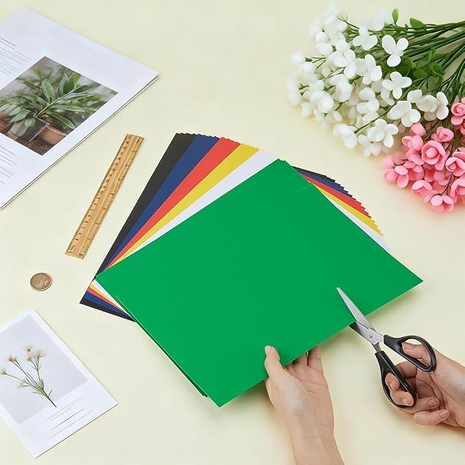 BENECREAT 24Pcs 6 Colors PVC Flexible Plastic Sheets, 11.8x8.3 Inch A4 - Image 3