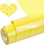 PU Heat Transfer Vinyl Yellow, 12Inches×20FT Iron on by Unknown