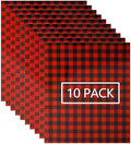 FUNKAKA Heat Transfer Vinyl HTV Black Red Buffalo Plaid by FUNKAKA