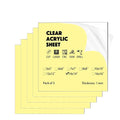 5 Pack 14"x14"x0.04" Thick Acrylic Sheets Transparent Plexiglass Panels by PLUSCHEN