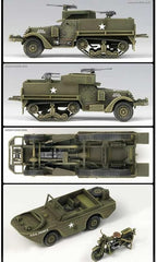 ACADEMY 1/72 M3 Half Track/Amphibian Model Kit, Ages 10+ - Image 3